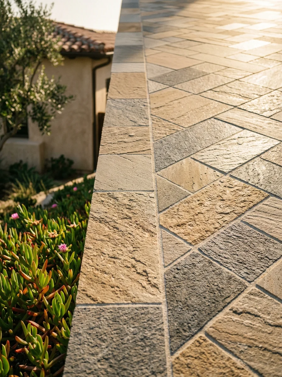 Close-up of high-quality craftsmanship on a Newport Beach property, showing attention to detail and coastal durability.