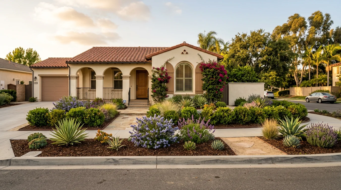 Residential home in Orange County with well-maintained exterior and landscaping, typical of coastal and suburban neighborhoods throughout the county.